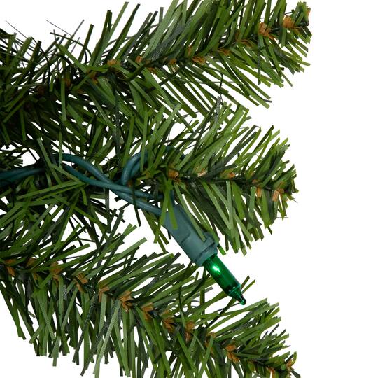 36" Pre-Lit Artificial Christmas Canadian Pine Wreath